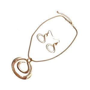 Necklace with matching earrings